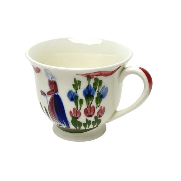 Demitasse Cup & Saucer Set PV France Peasant Village PVF14 Porcelain Collection - Picture 7 of 14
